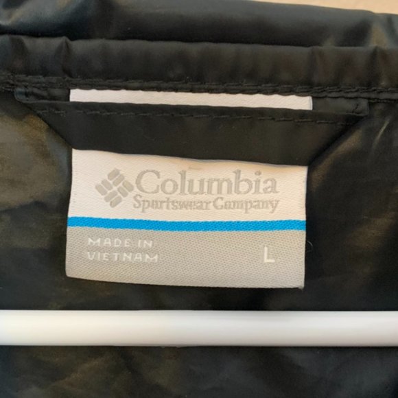 Columbia Black Long Sleeve Windbreaker Jacket - Picture 3 of 7